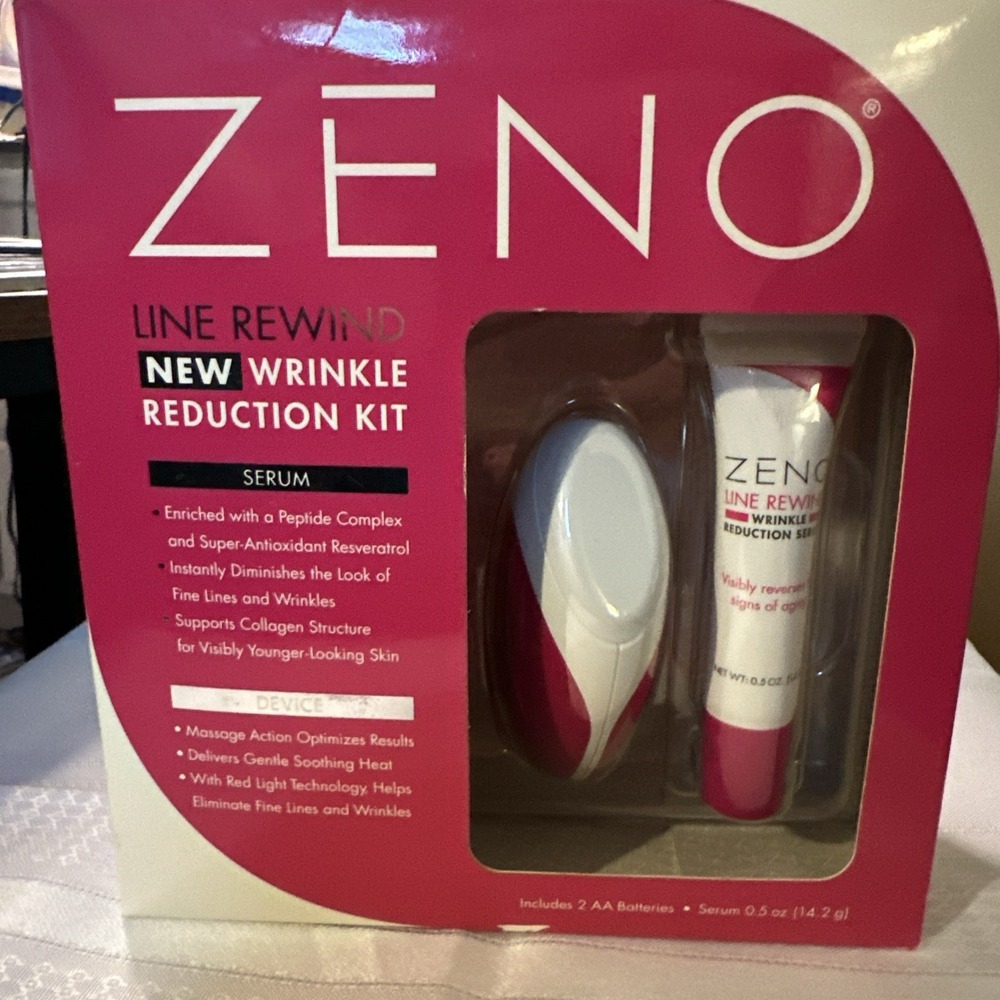 ZENO Line Rewind New Wrinkle Reduction Kit Serum & Device New Retails $40